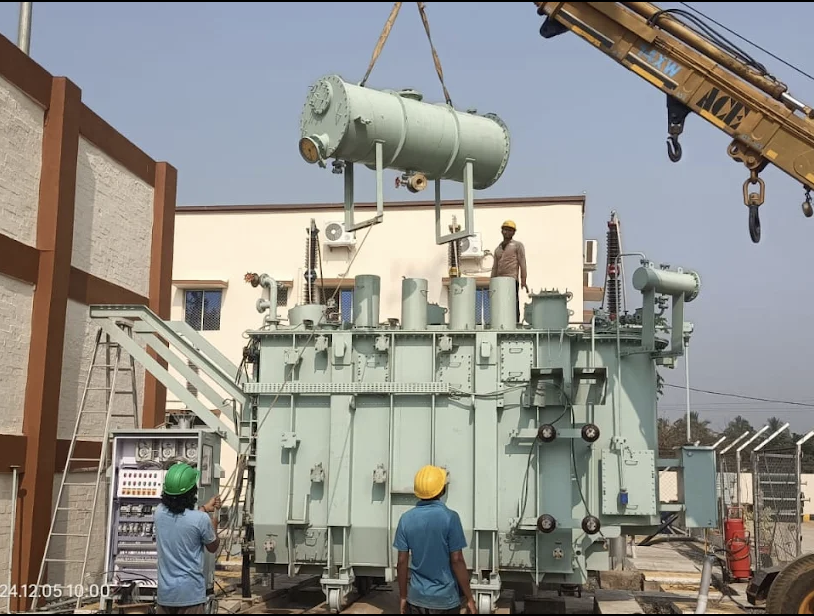 Industrial electrical inspection stock photo